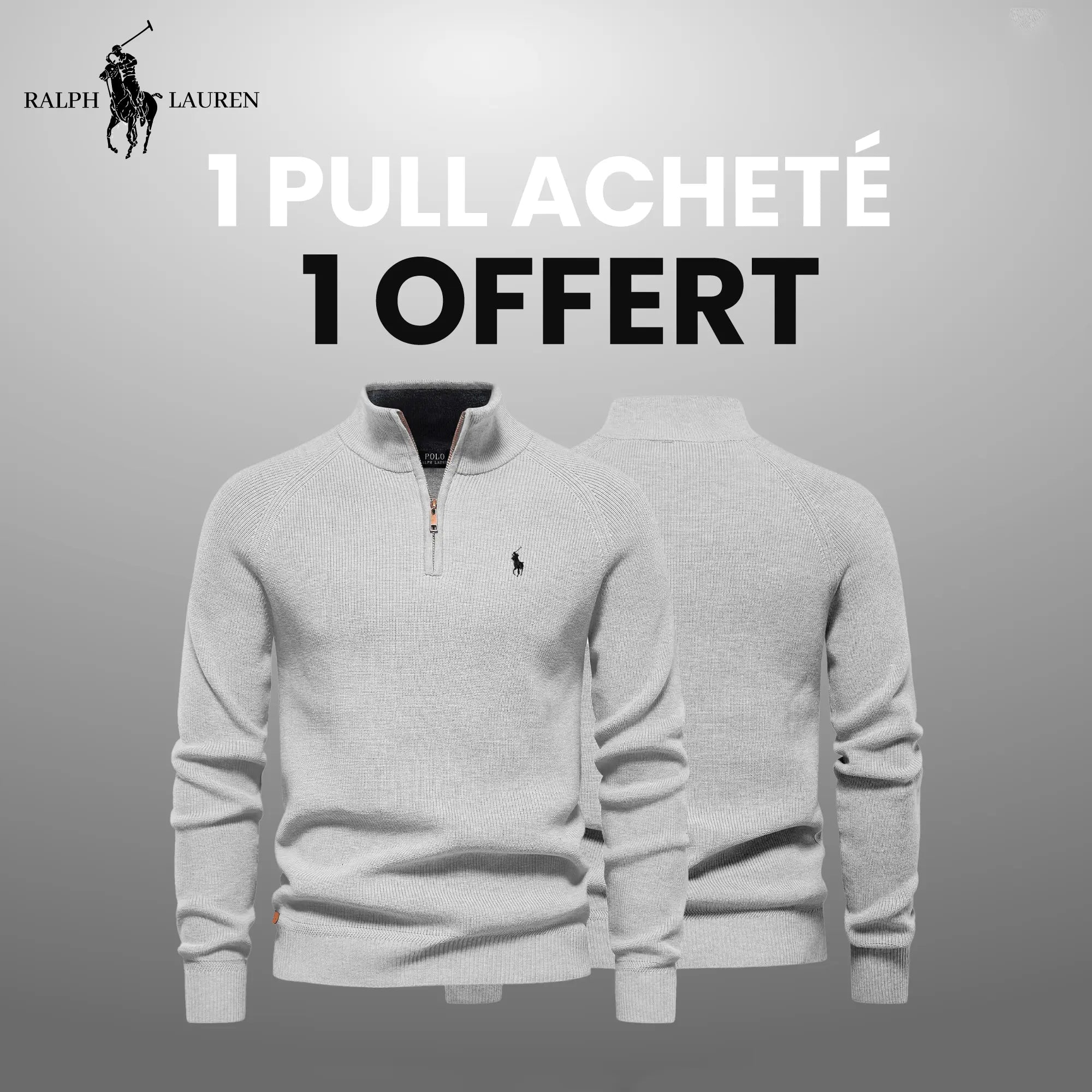 Pullover mit Reißverschluss R&L 1+1 (LAGERRÄUMUNG)