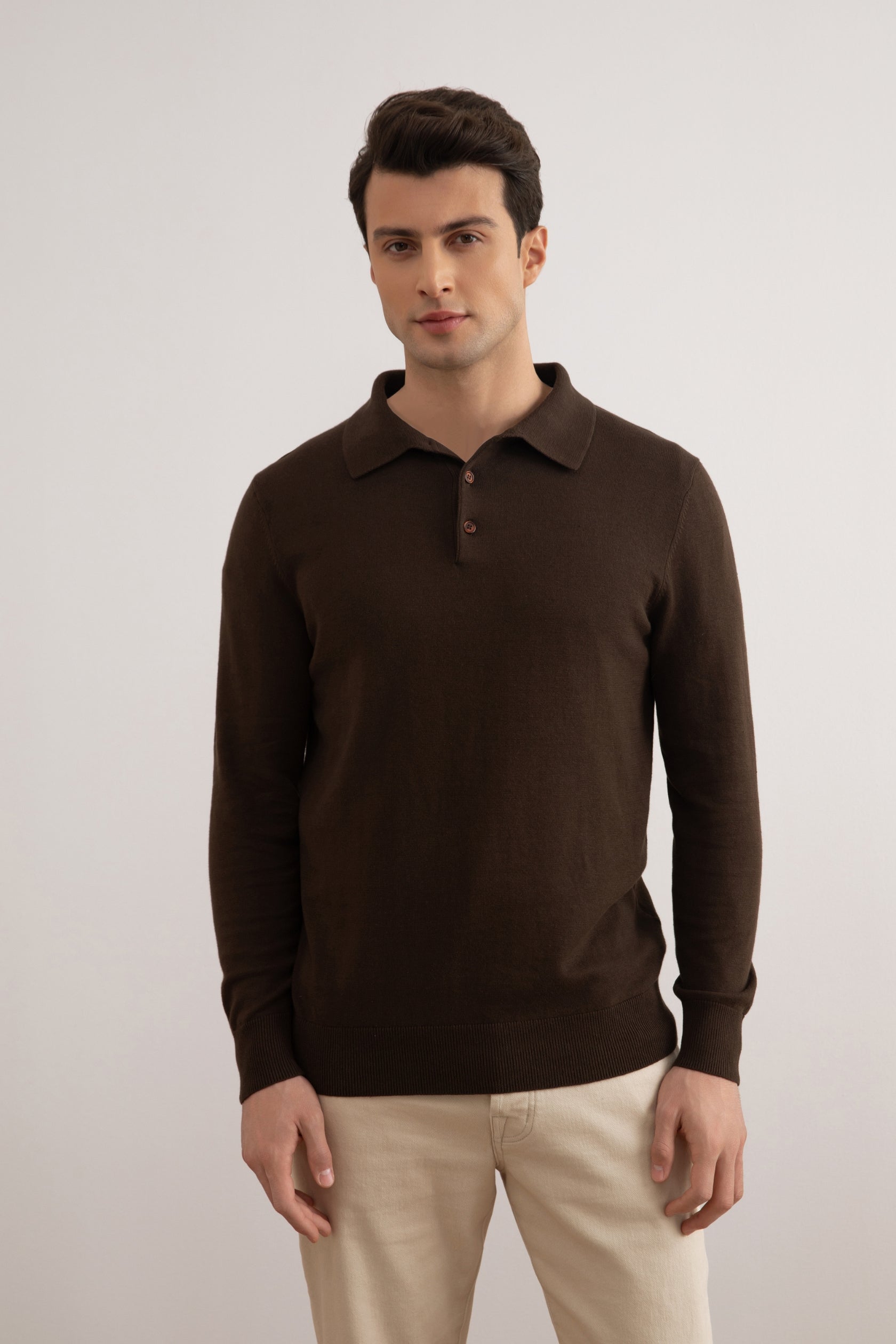 Brown Classic Polo Shirt
