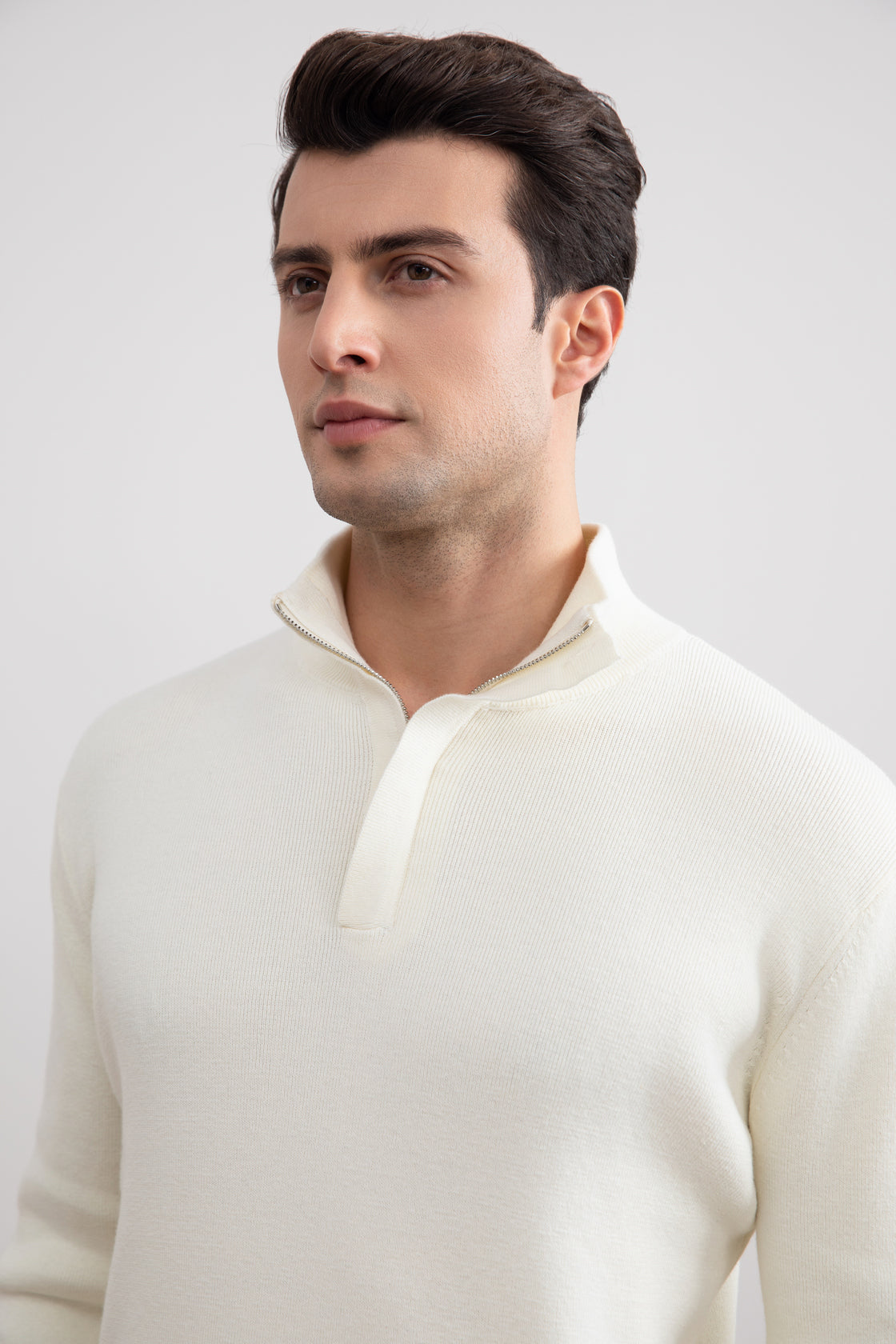 Panama Half-Zip Mock Neck Sweater