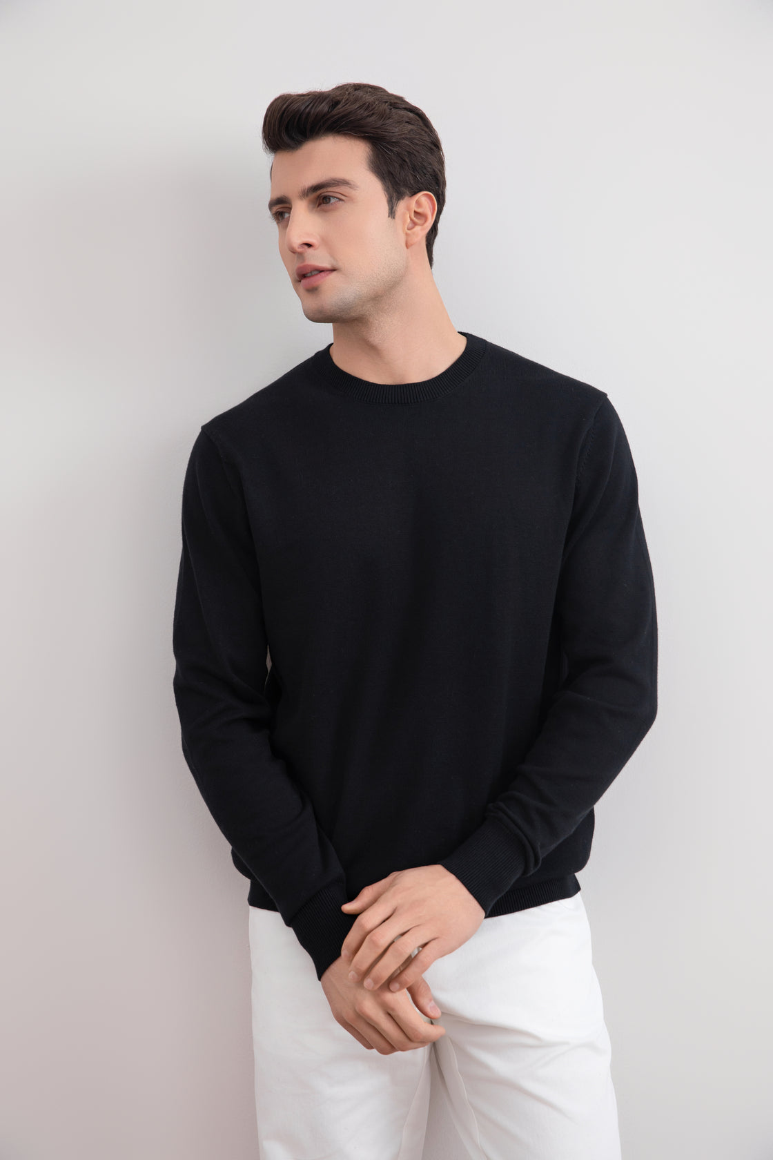Black Crewneck Sweater