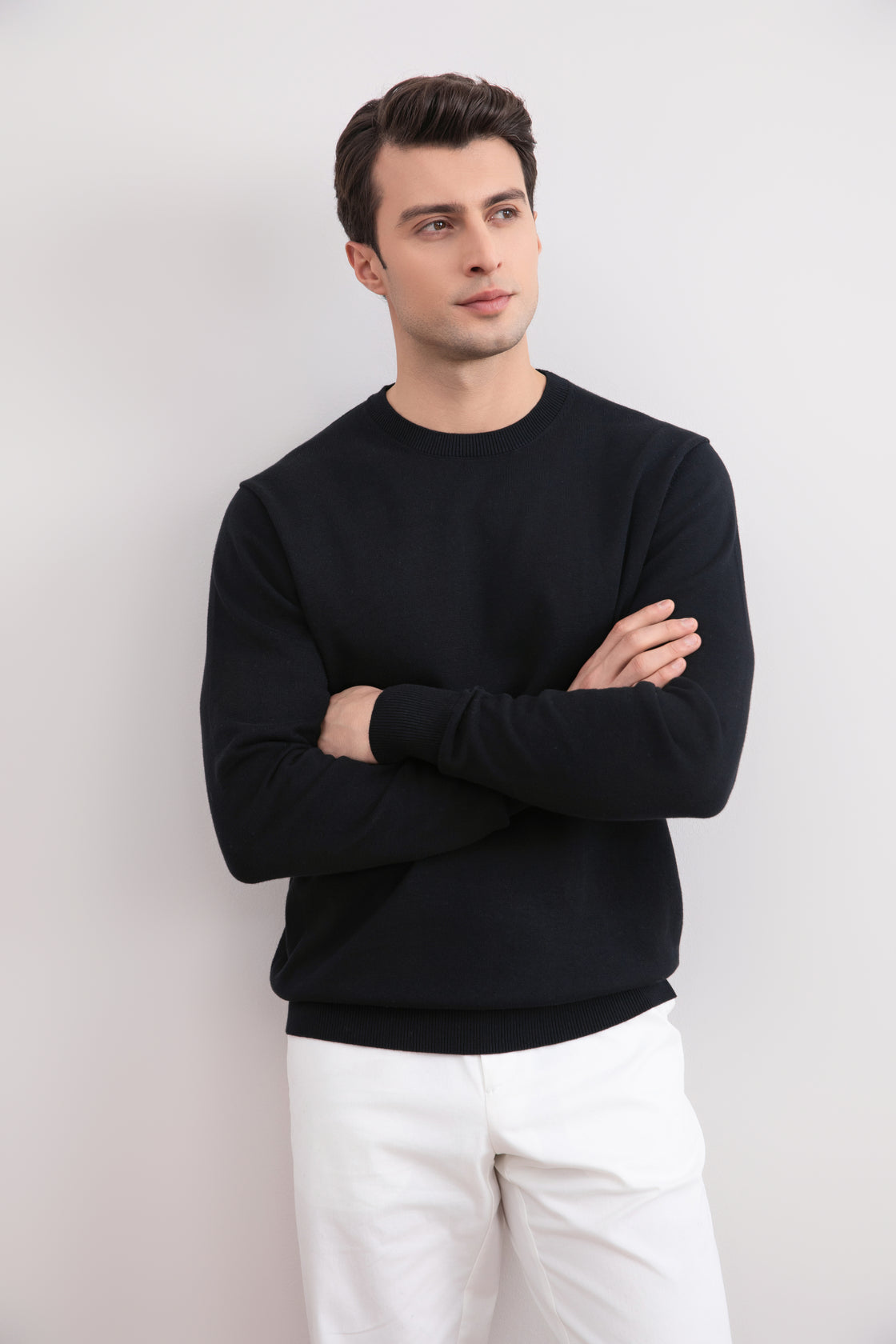 Black Crewneck Sweater