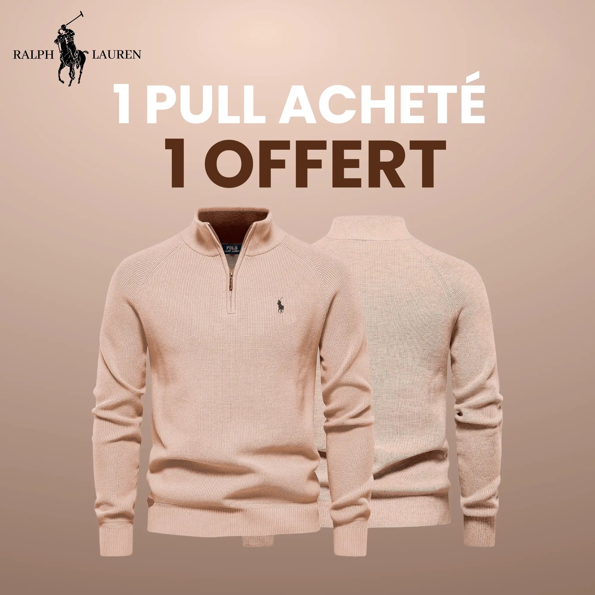 Pullover mit Reißverschluss R&L 1+1 (LAGERRÄUMUNG)