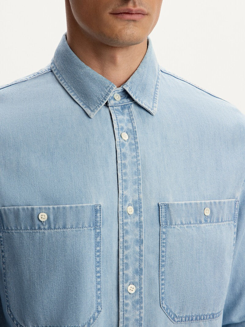 Light Denim Shirt Light Blue