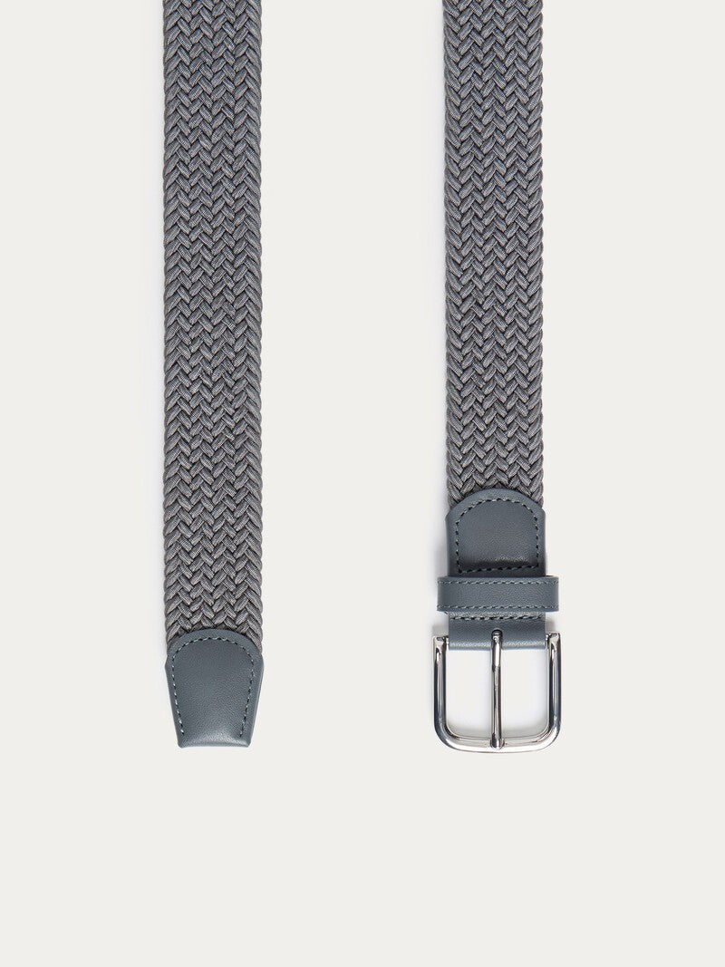 Braided belt Grey