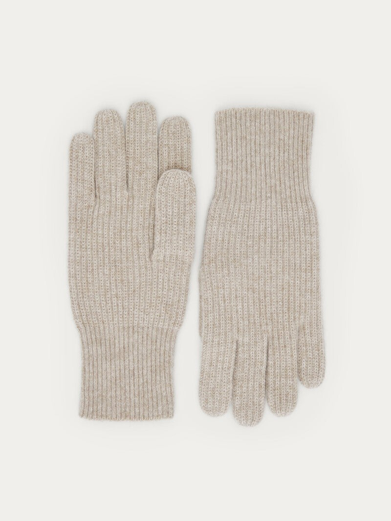 Wool gloves - milk