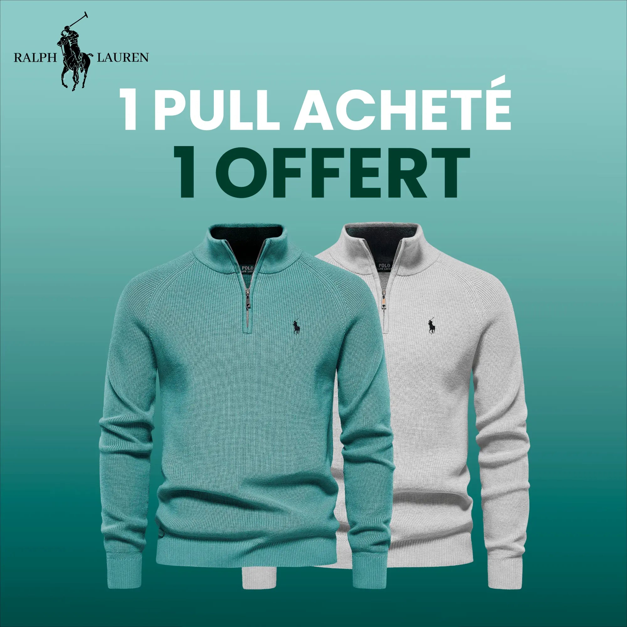 Pullover mit Reißverschluss R&L 1+1 (LAGERRÄUMUNG)