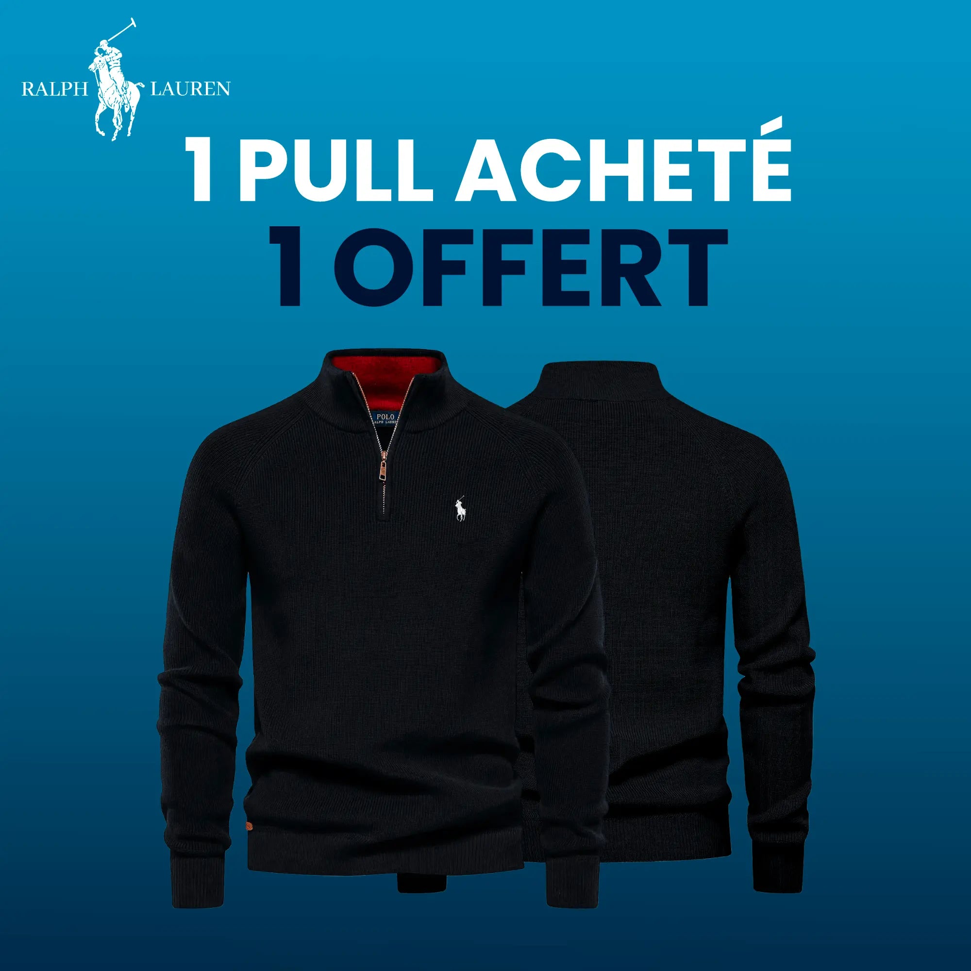 Pullover mit Reißverschluss R&L 1+1 (LAGERRÄUMUNG)