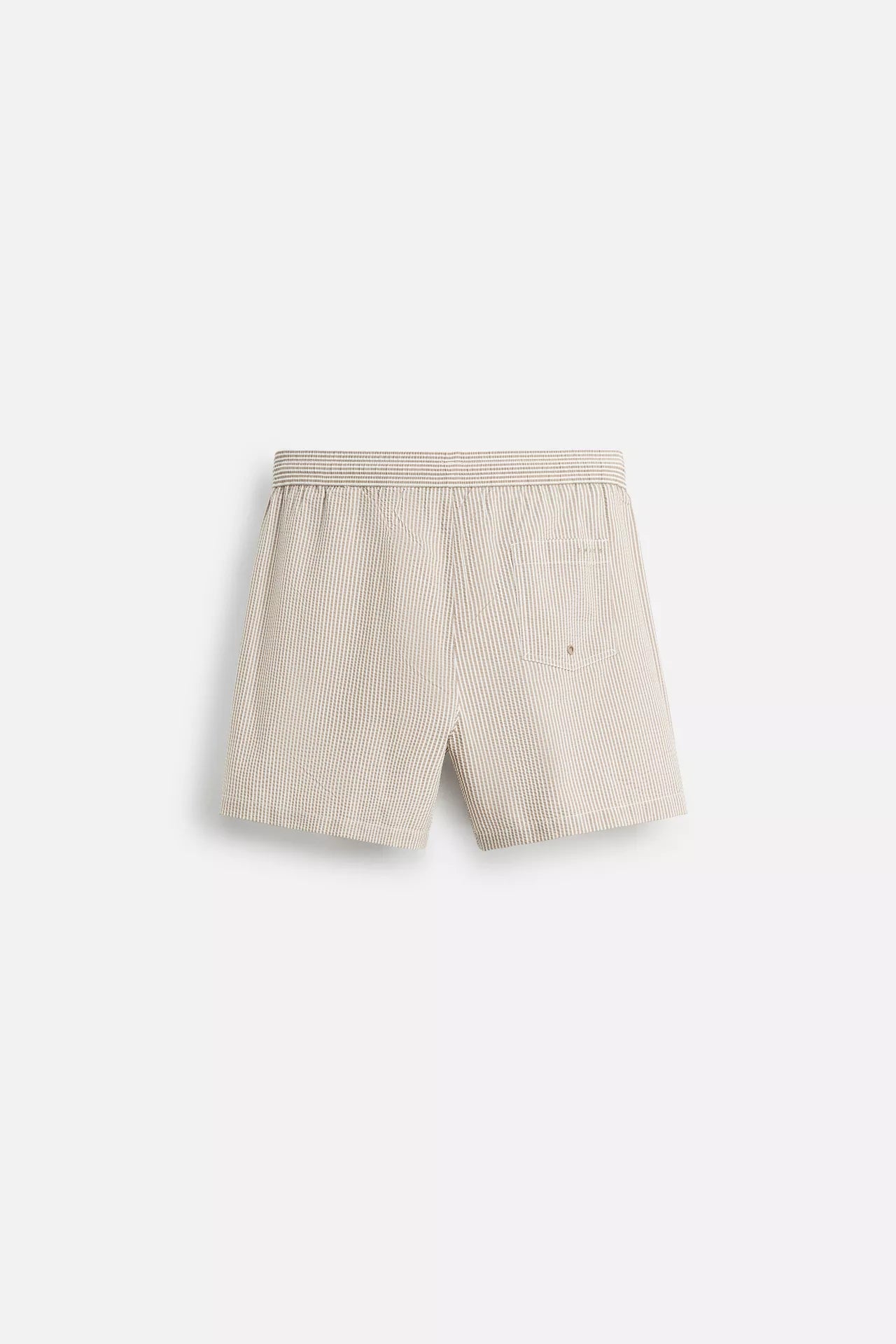 SEERSUCKER MID-LENGTH SWIMMING TRUNKS