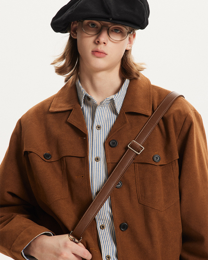 Structured Wool-Blend Overshirt