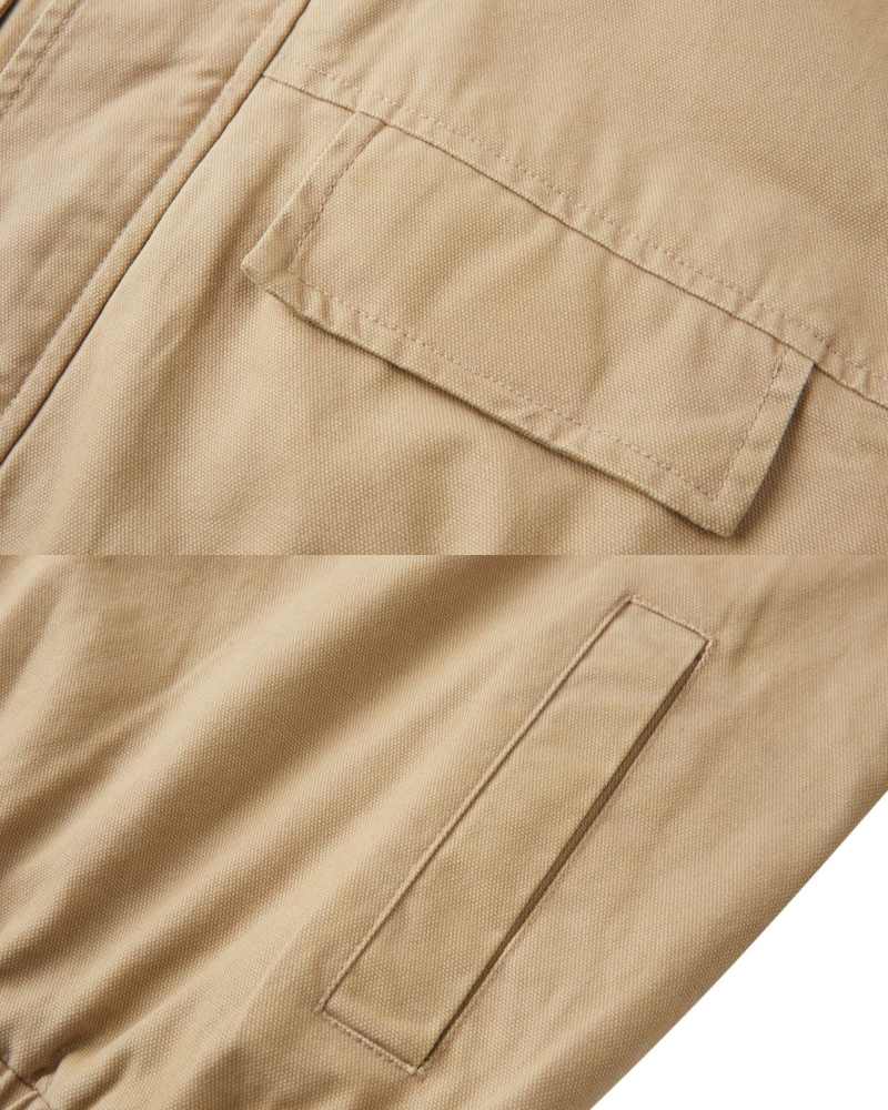High‑Neck Utility Cotton Jacket