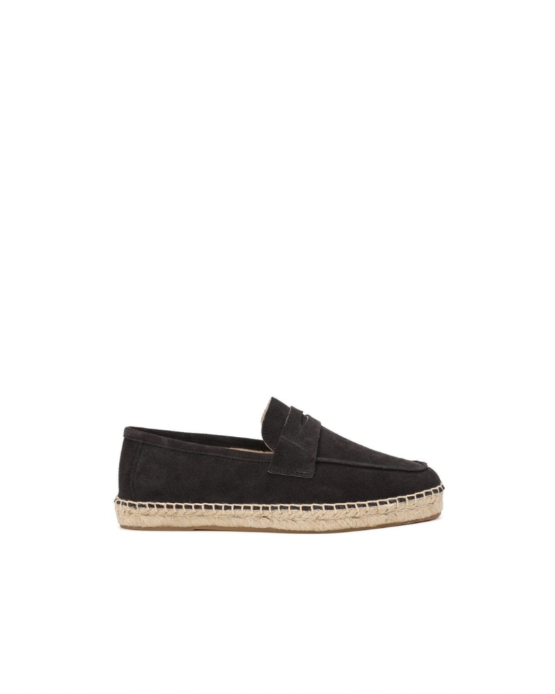 Suede Moccassin Espadrilles