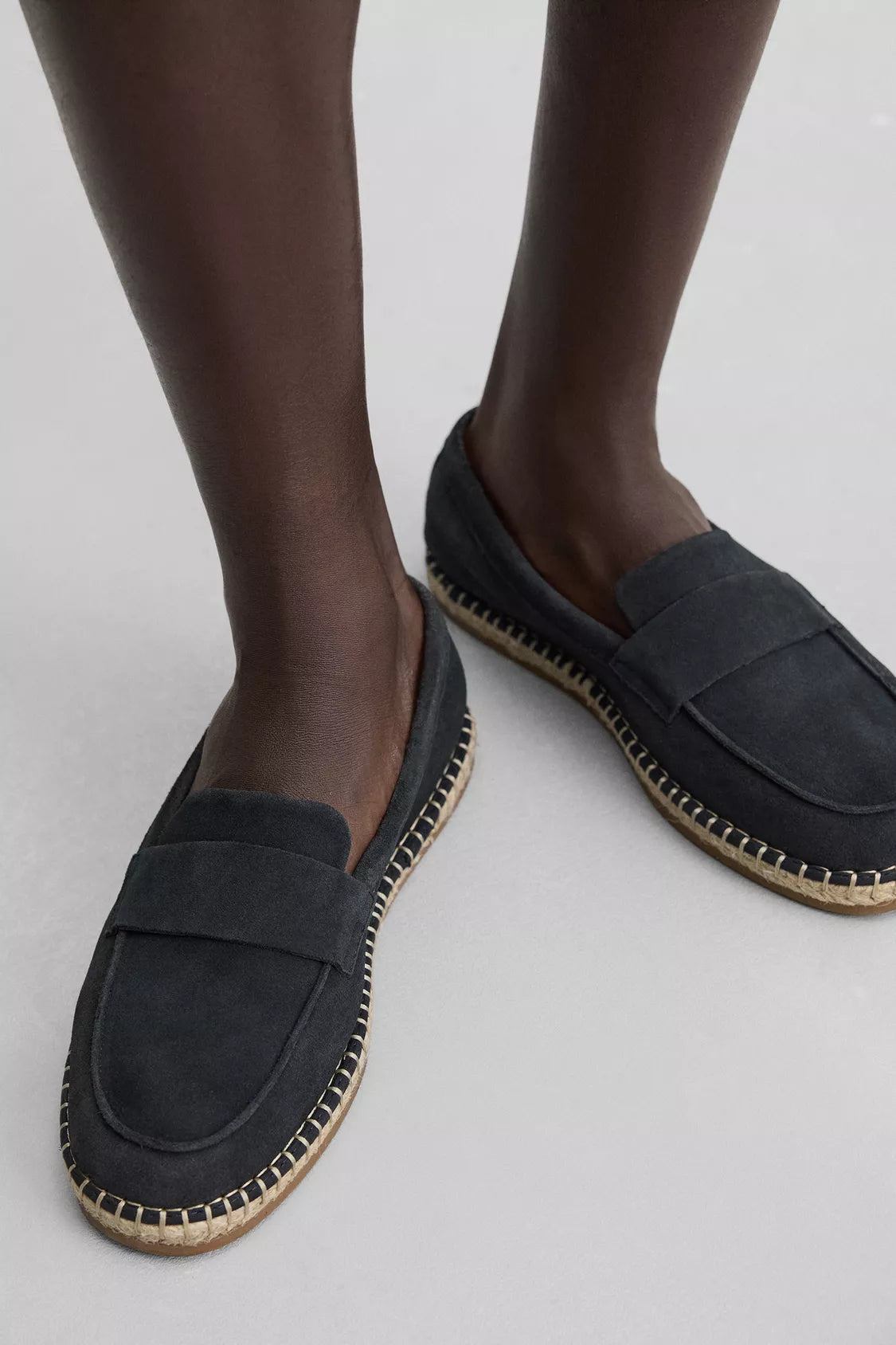 Suede Moccassin Espadrilles