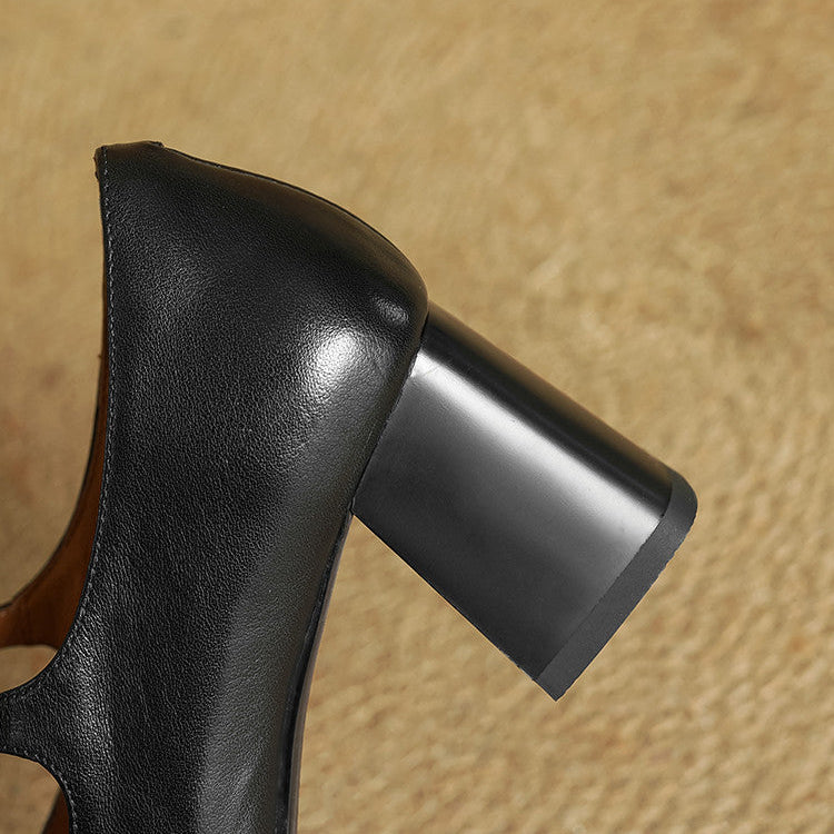 CELINDA — Genuine Leather Heels