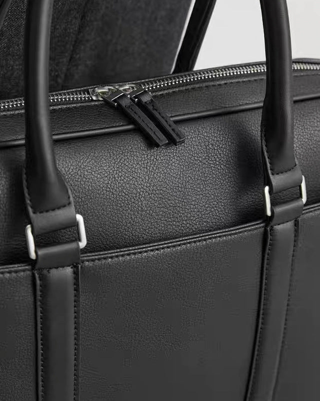 Structured Leather Briefcase