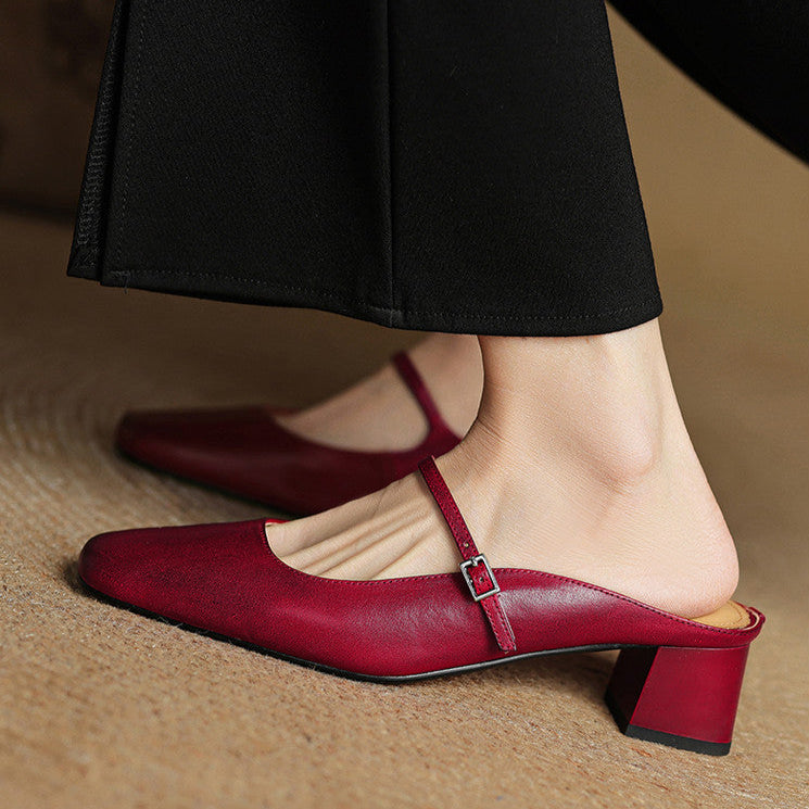 MIRANO — Leather Mules