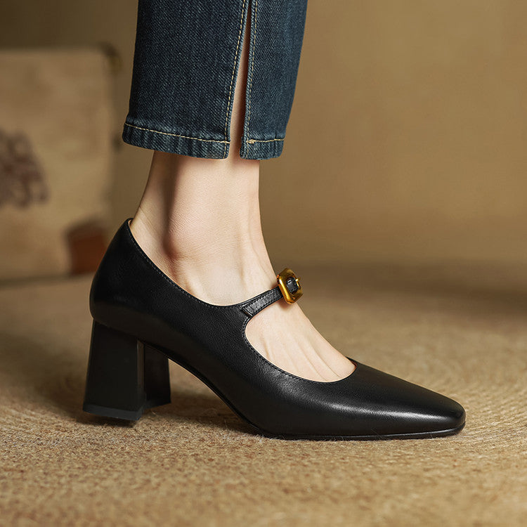 CELINDA — Genuine Leather Heels
