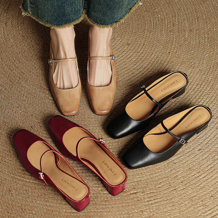 MIRANO — Leather Mules