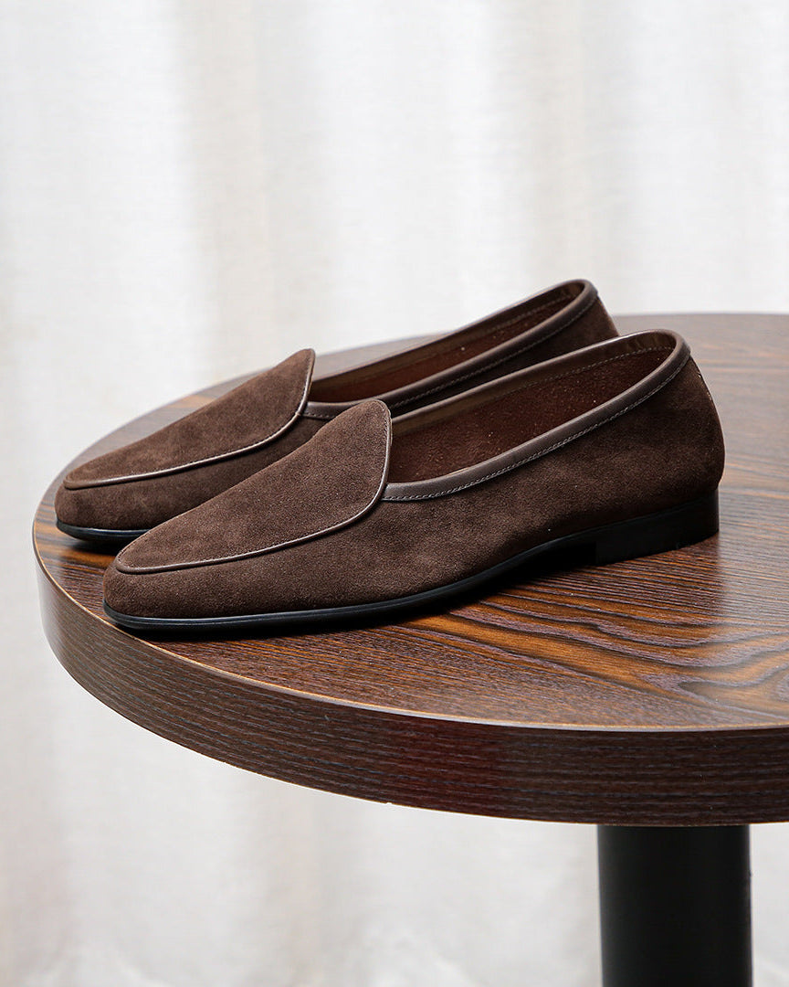 The Softey® Suede Penny Loafers