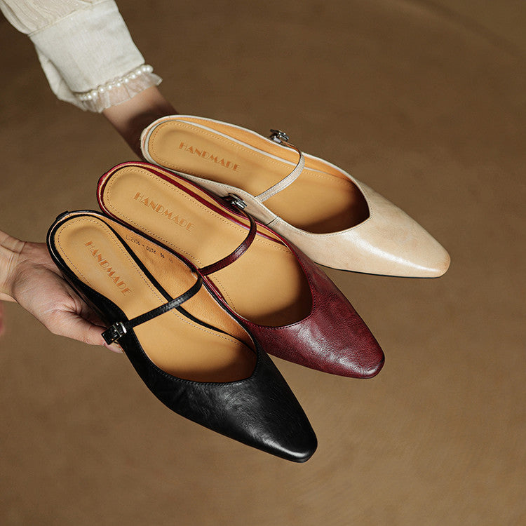 CALIANA — Artisan Leather Mules