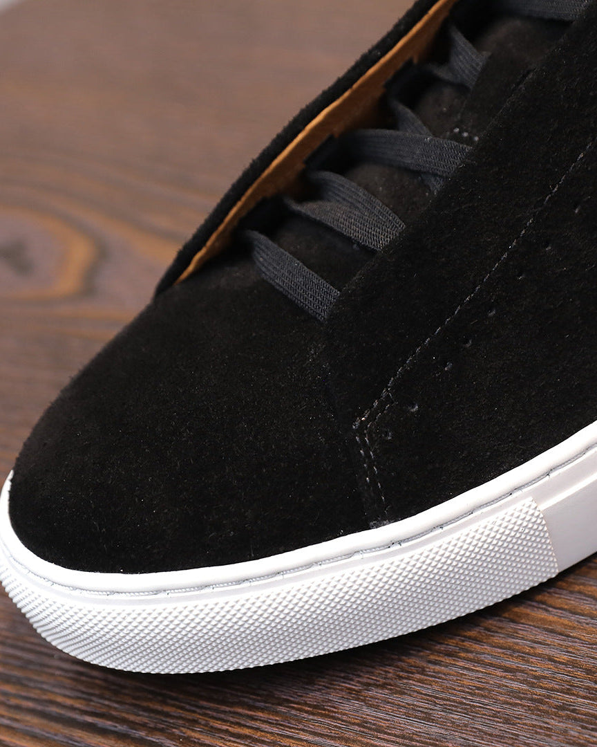 The Softey® Suede Low Sneakers - Black Night