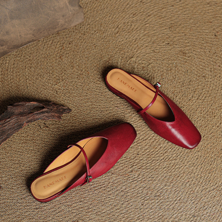 Marisol Genuine Leather Mules