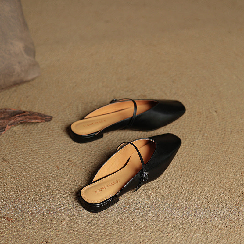 Marisol Genuine Leather Mules