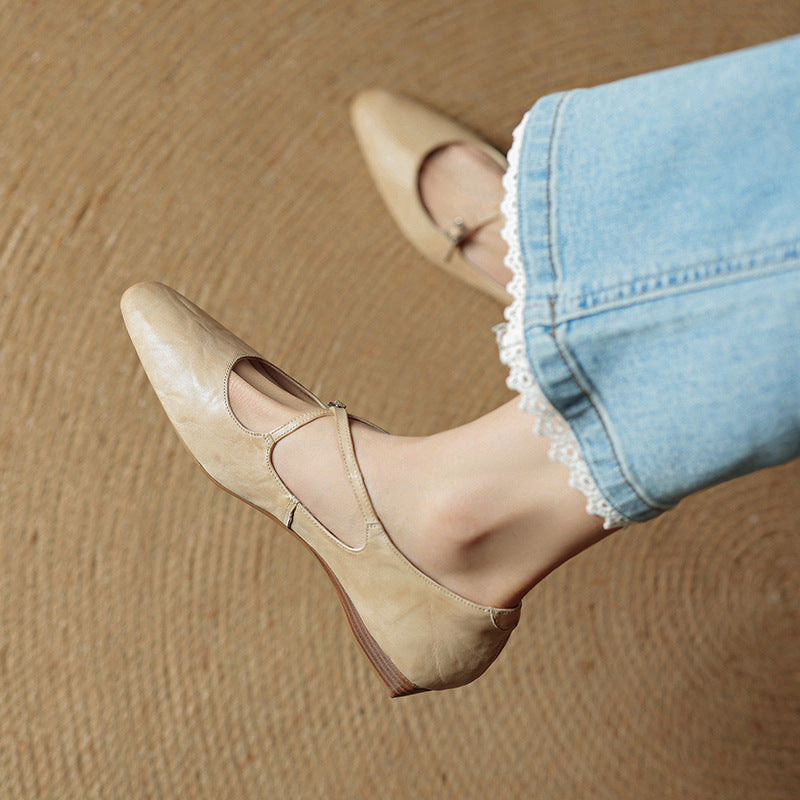 CALIANA — Leather Flats