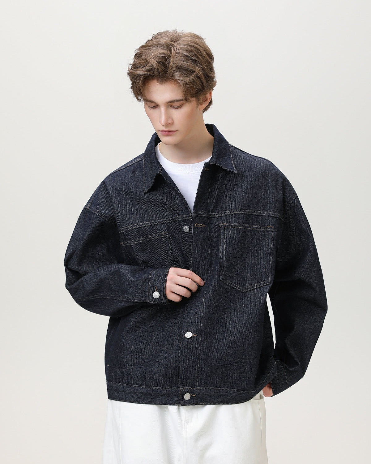Classic Dyed Denim Overshirt Jacket