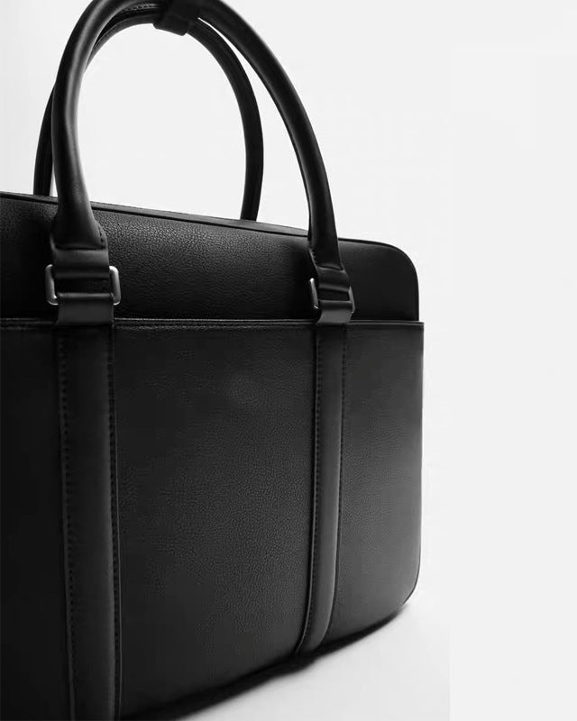 Structured Leather Briefcase