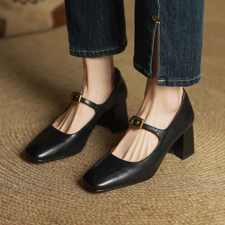 CELINDA — Genuine Leather Heels