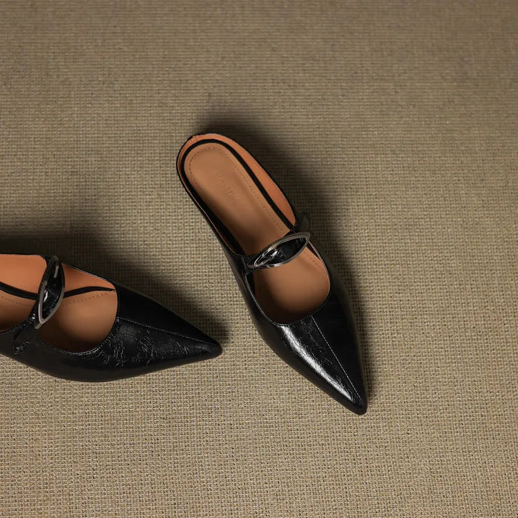 MARINELLE — Leather Mules