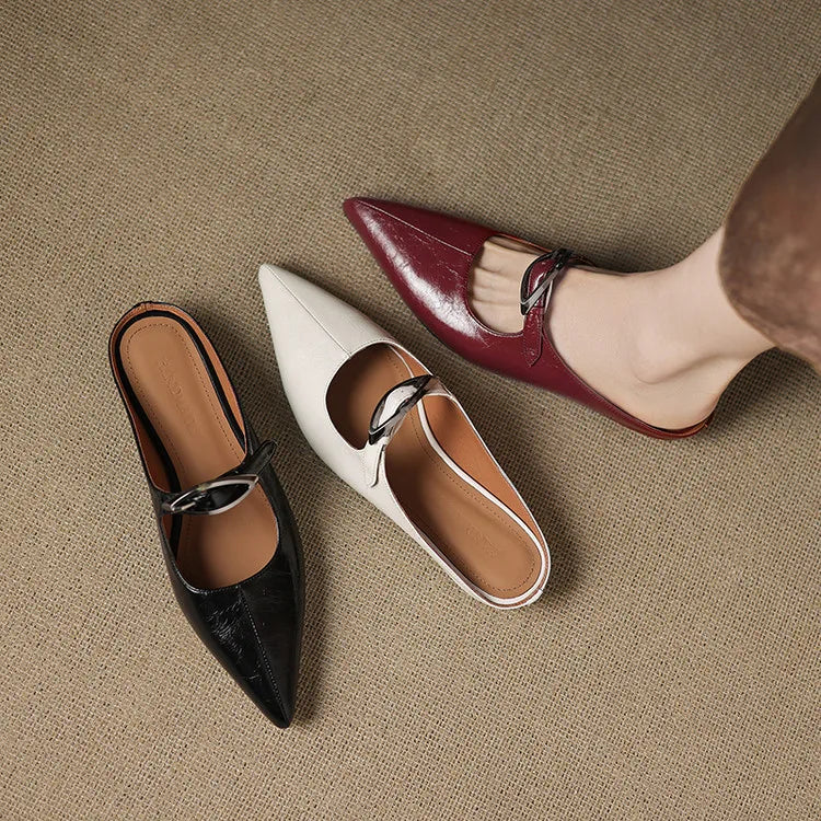 MARINELLE — Leather Mules