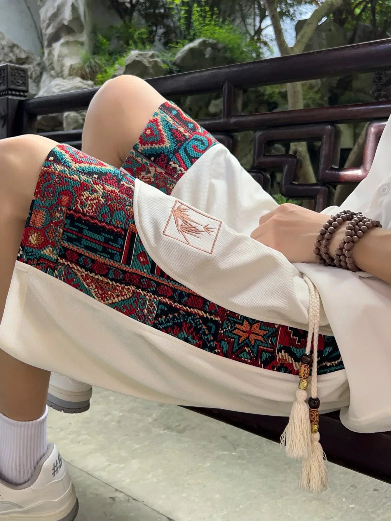 CERANO — Embroidered Resort Shorts