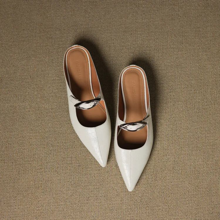 MARINELLE — Leather Mules