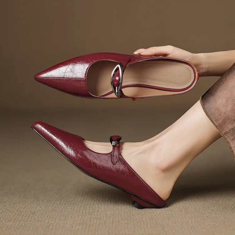 MARINELLE — Leather Mules