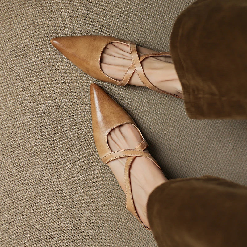CALIANE — Cross-Strap Mules