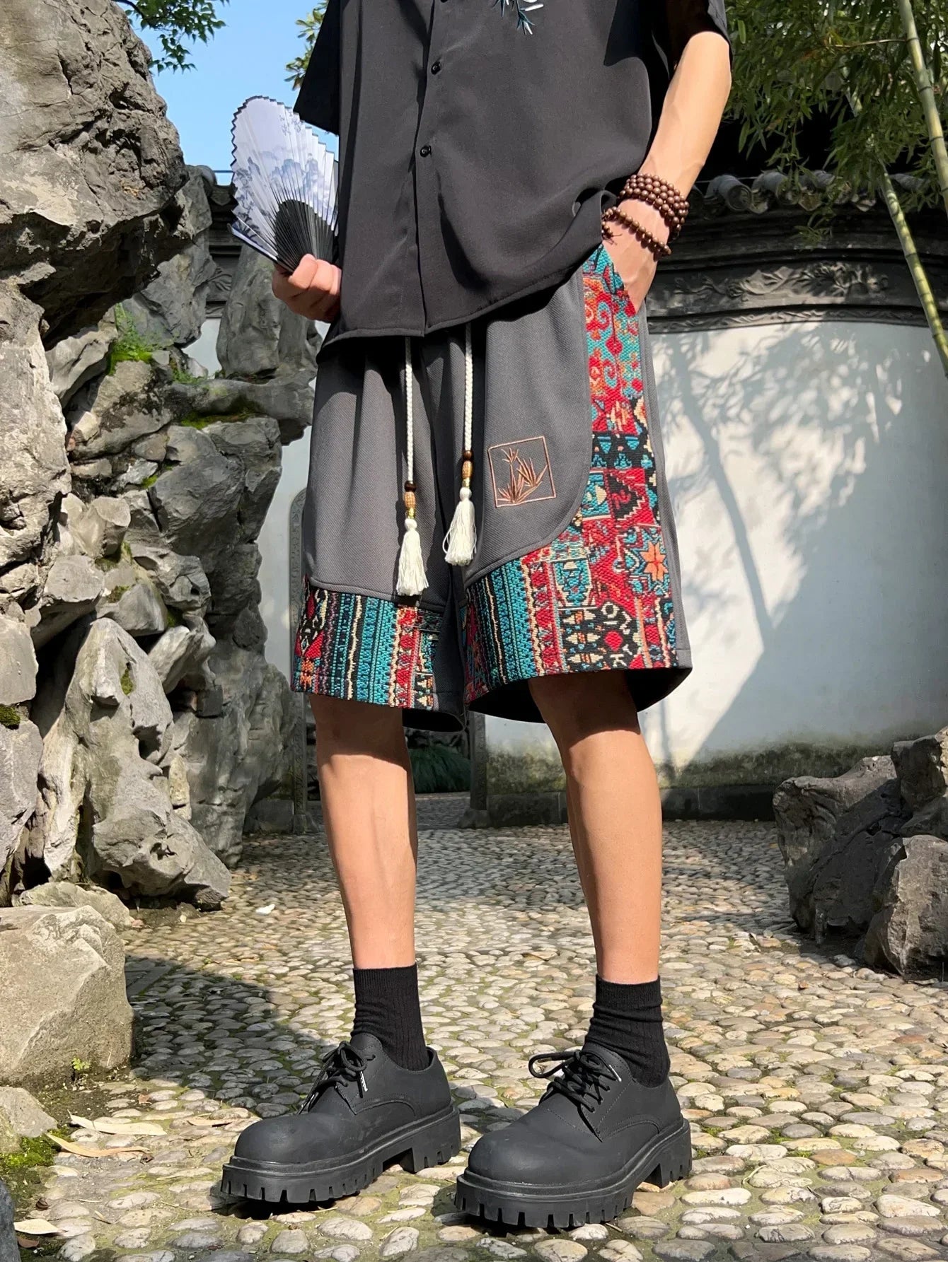 CERANO — Embroidered Resort Shorts