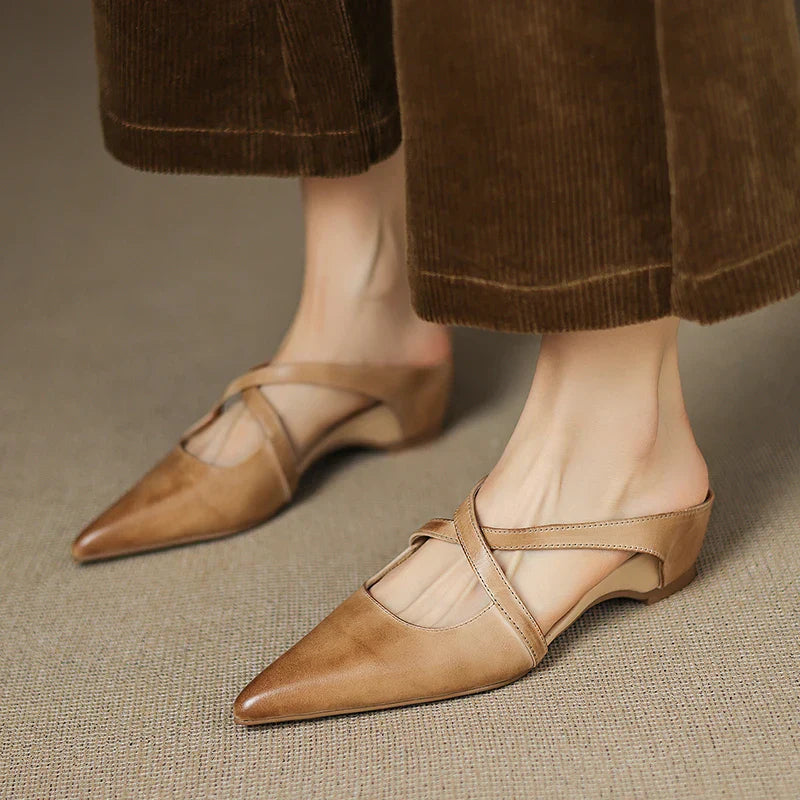 CALIANE — Cross-Strap Mules