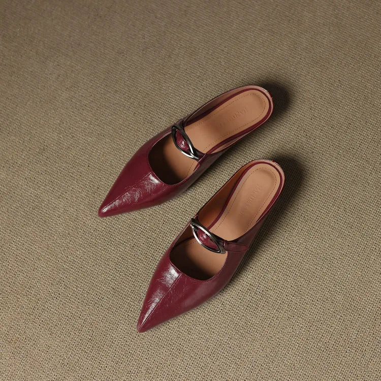 MARINELLE — Leather Mules