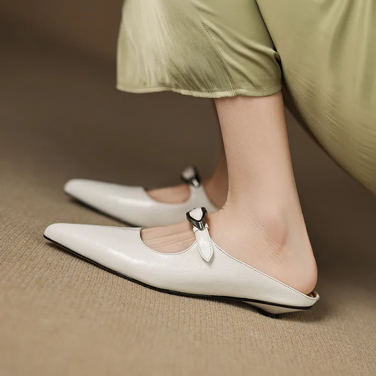MARINELLE — Leather Mules
