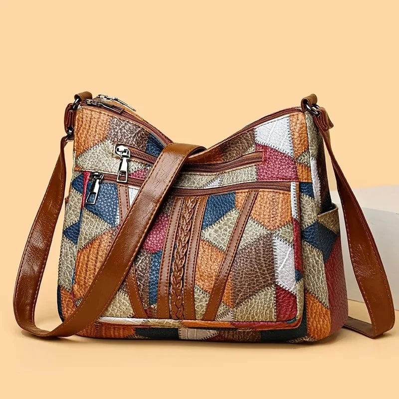 CALIANE — Mosaic Leather Handbag