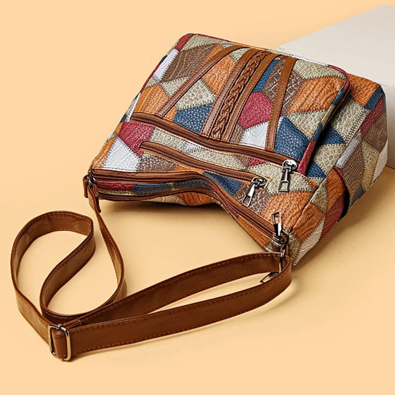 CALIANE — Mosaic Leather Handbag