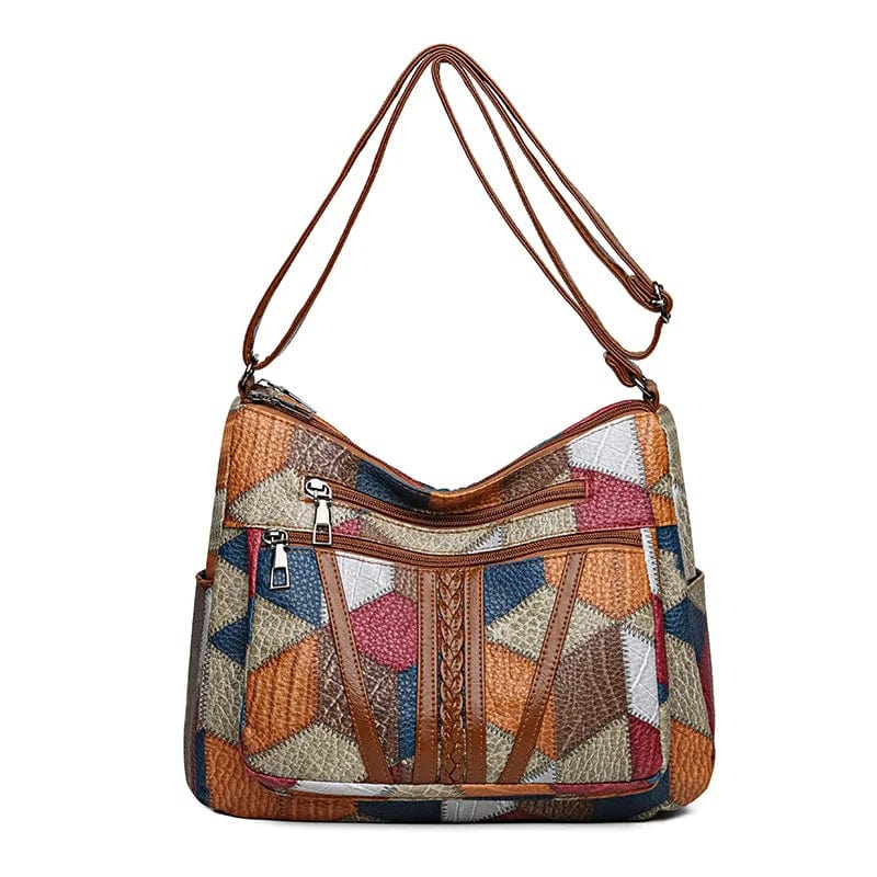 CALIANE — Mosaic Leather Handbag