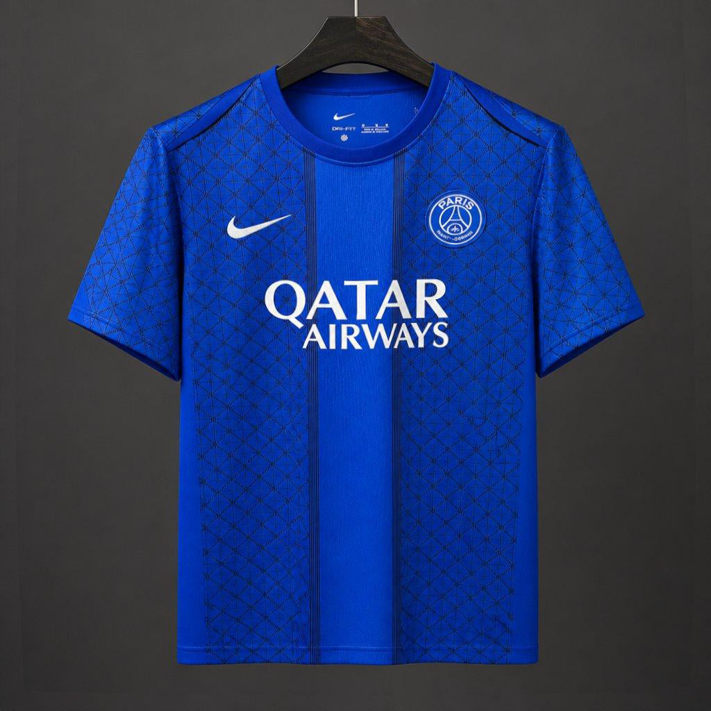 25/26 PSG Academy Pro Pre-Match Blue Paris Saint-Germain Geometric Pattern Pre-Match