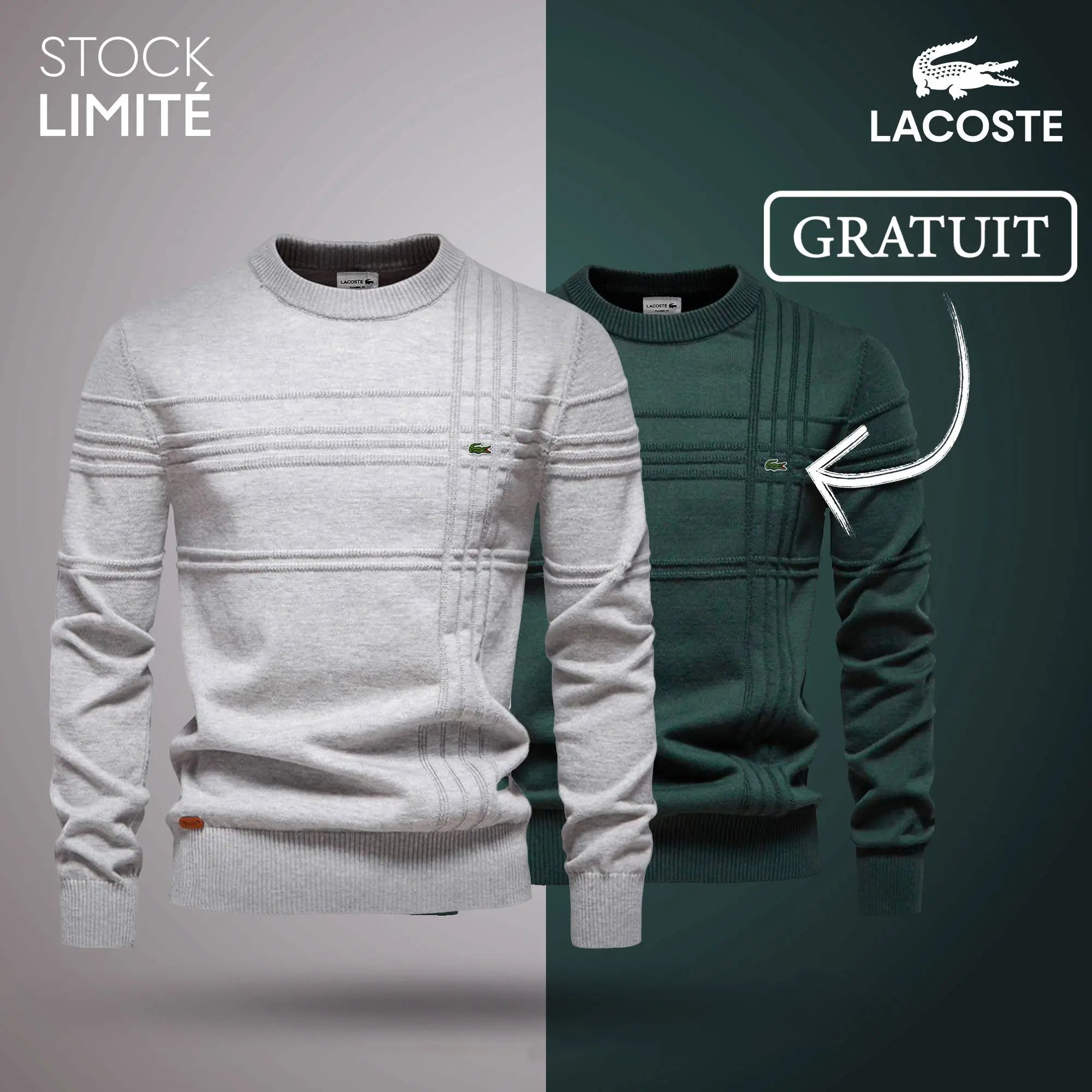 Pull Homme Texturé LC™ 1+1 (DÉSTOCKAGE)