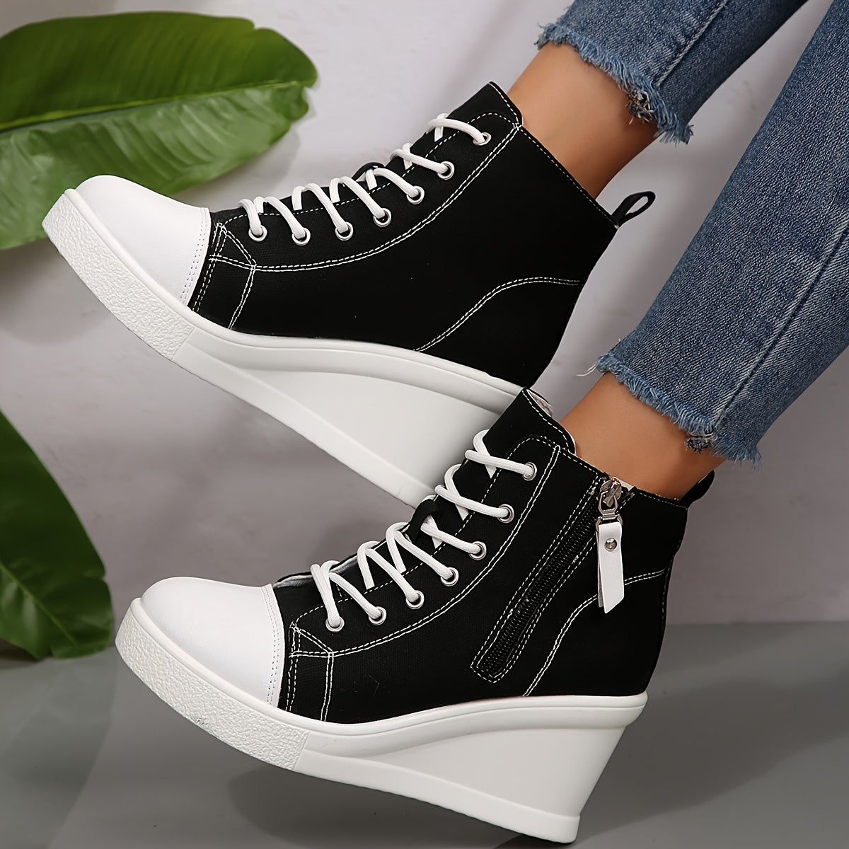 CERAWALK — Urban Wedge Sneakers