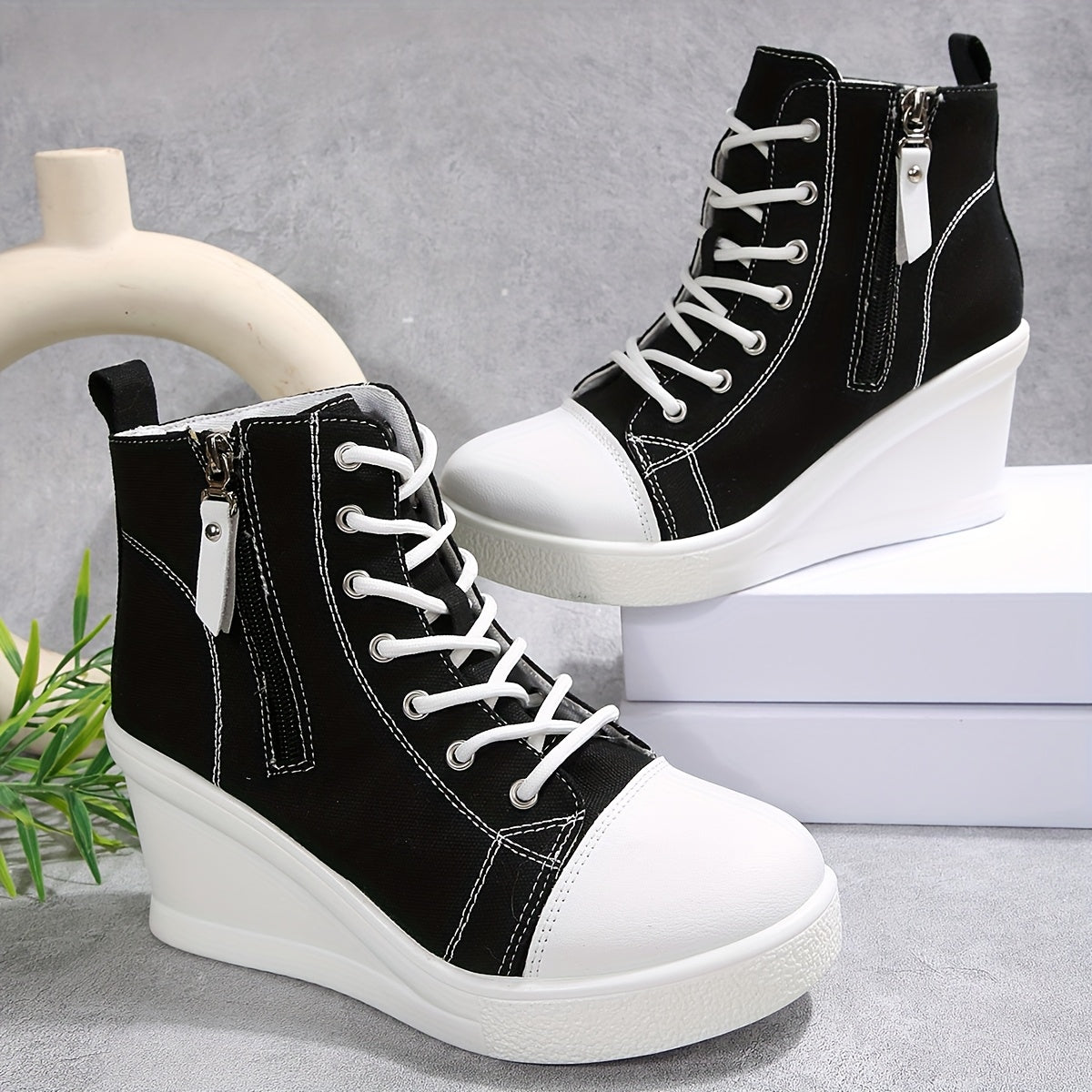 CERAWALK — Urban Wedge Sneakers