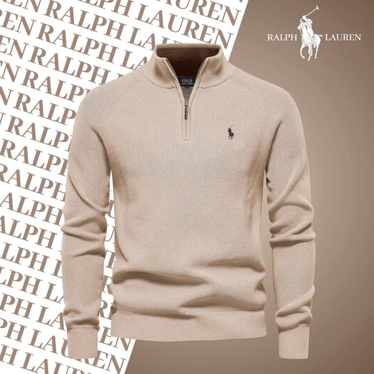 R&L Zip-Neck Sweater (Clearance)