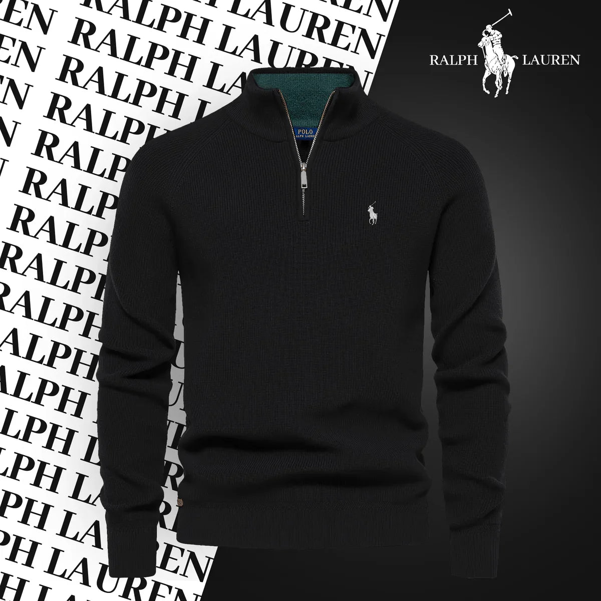 R&L Zip-Neck Sweater (Clearance)
