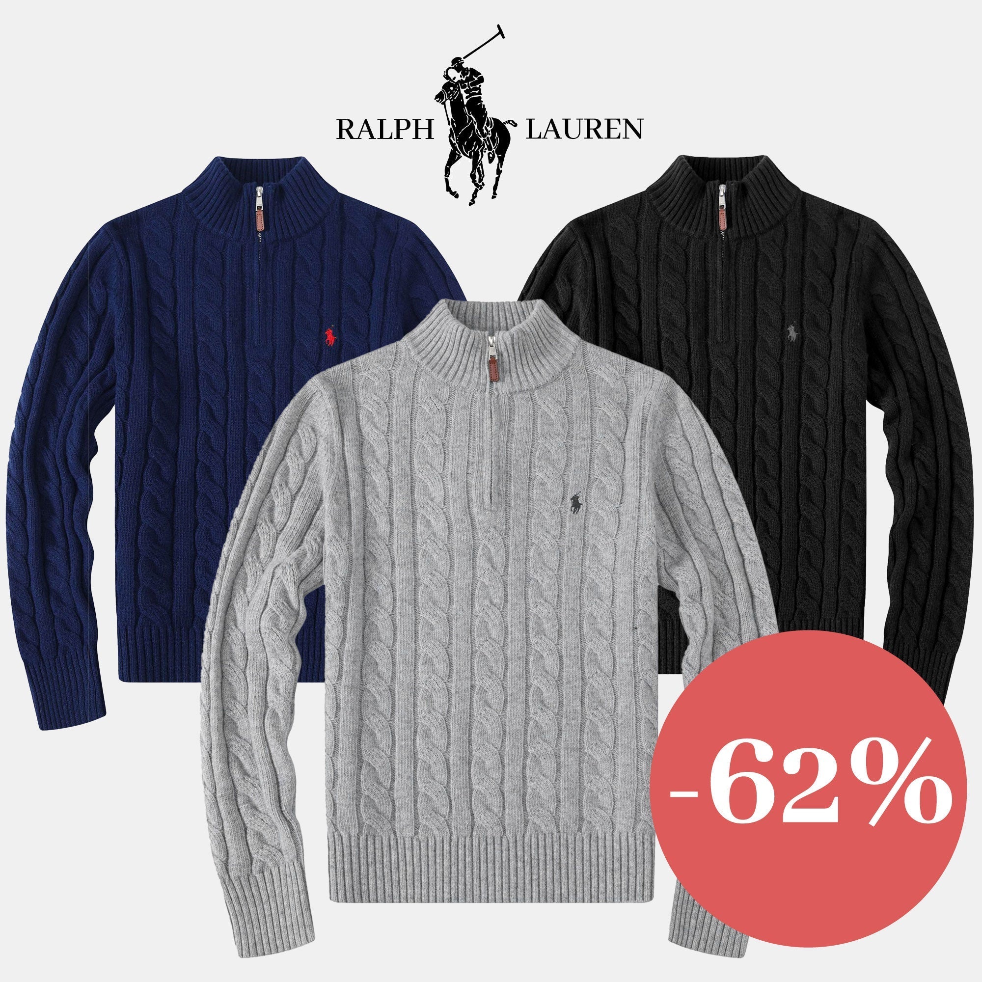 RL Kaschmir-Zopfstrickpullover (LAGERRÄUMUNG)